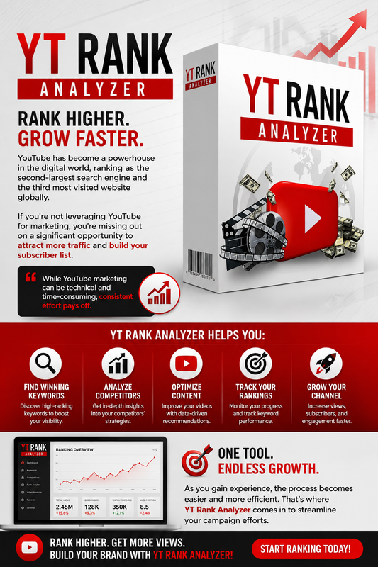 YTRankAnalyzer — YouTube Keyword & Ranking Toolkit
