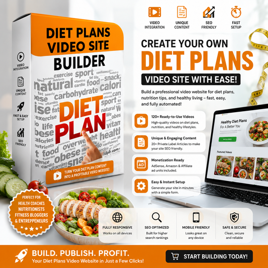 Diet Plans Video Site Builder