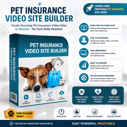 Pet Insurance Video Site Builder