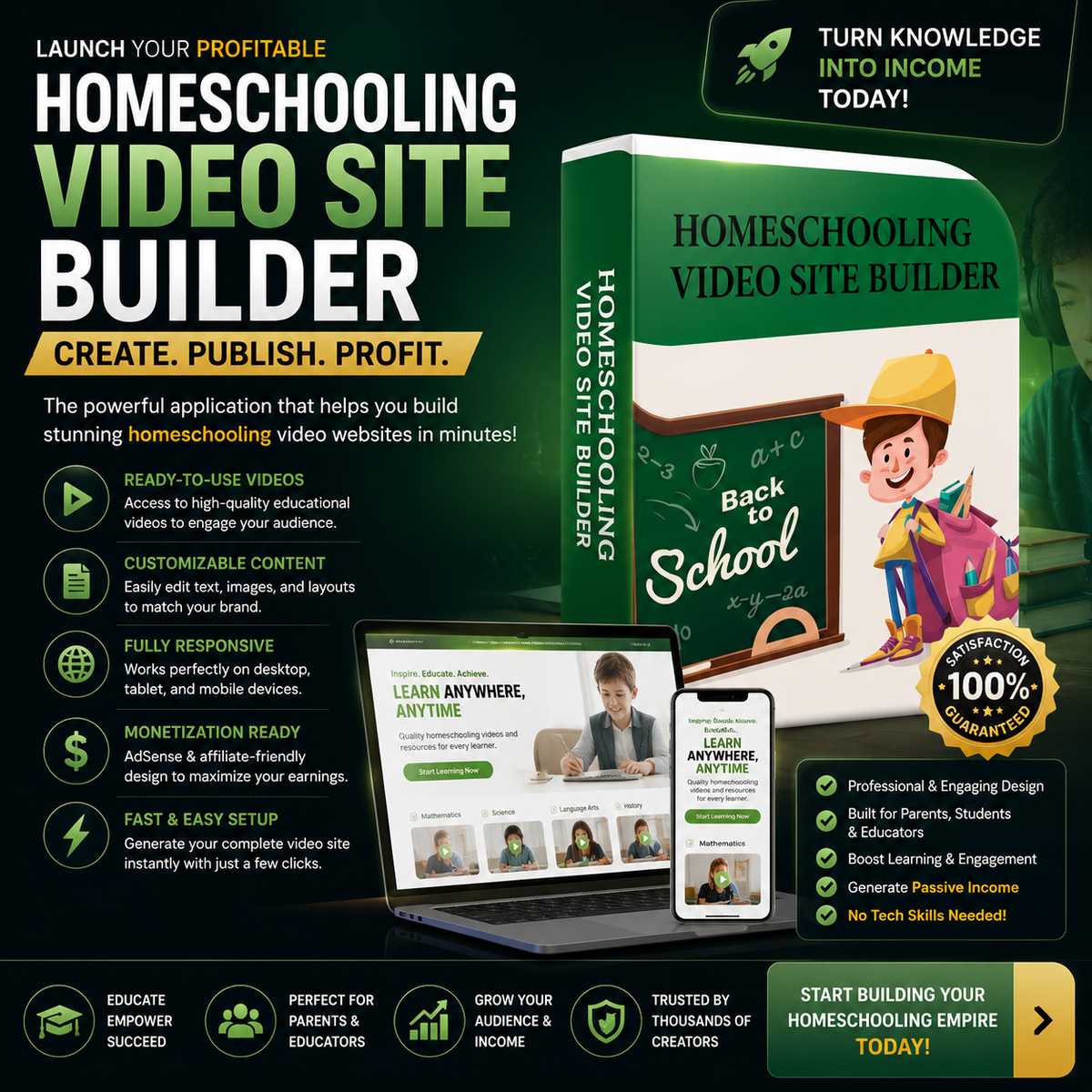 Home Schooling Video Site Builder