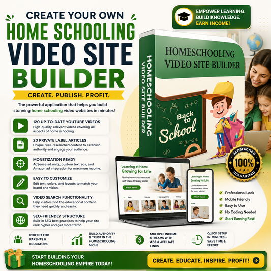 Home Schooling Video Site Builder